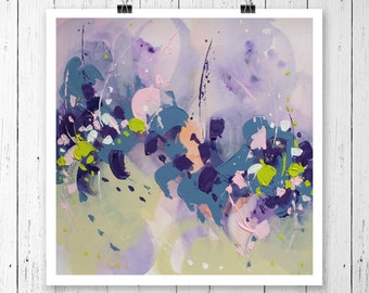 Abstract Art Original Art Abstract Wall art Abstract Painting Art PRINT Violet Painting Modern artwork Wall hanging Home decor Giclee PRINT