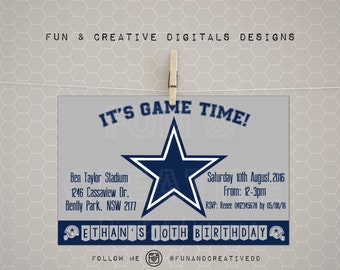 Dallas Cowboys Invitation Template 7