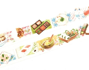 Japanese cuisines washi tape (T00149)