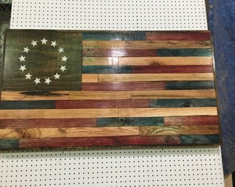 American Flag Wood Rustic Wooden American Flag Wood Rustic Wooden