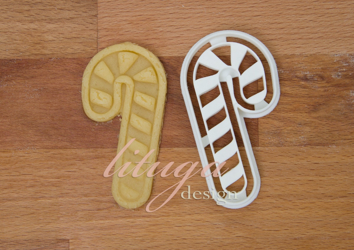 Christmas cookie cutter candy cane cookie cutter fondant