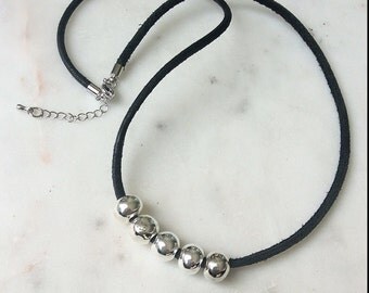 Andrea Necklace Knotted Black main image 0