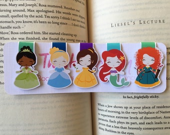 Set of Four/Five Mini Princess Magnetic Bookmarks