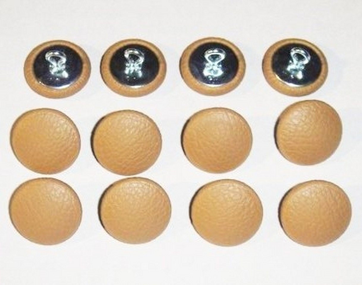 Set Of 12 Wire Back Upholstery Buttons Canyon Tan Vinyl Choice