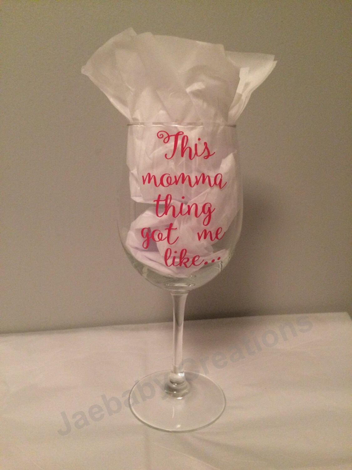 Mom Wine Glass Momma Thing Wine Glass Funny Mom Saying Wine 