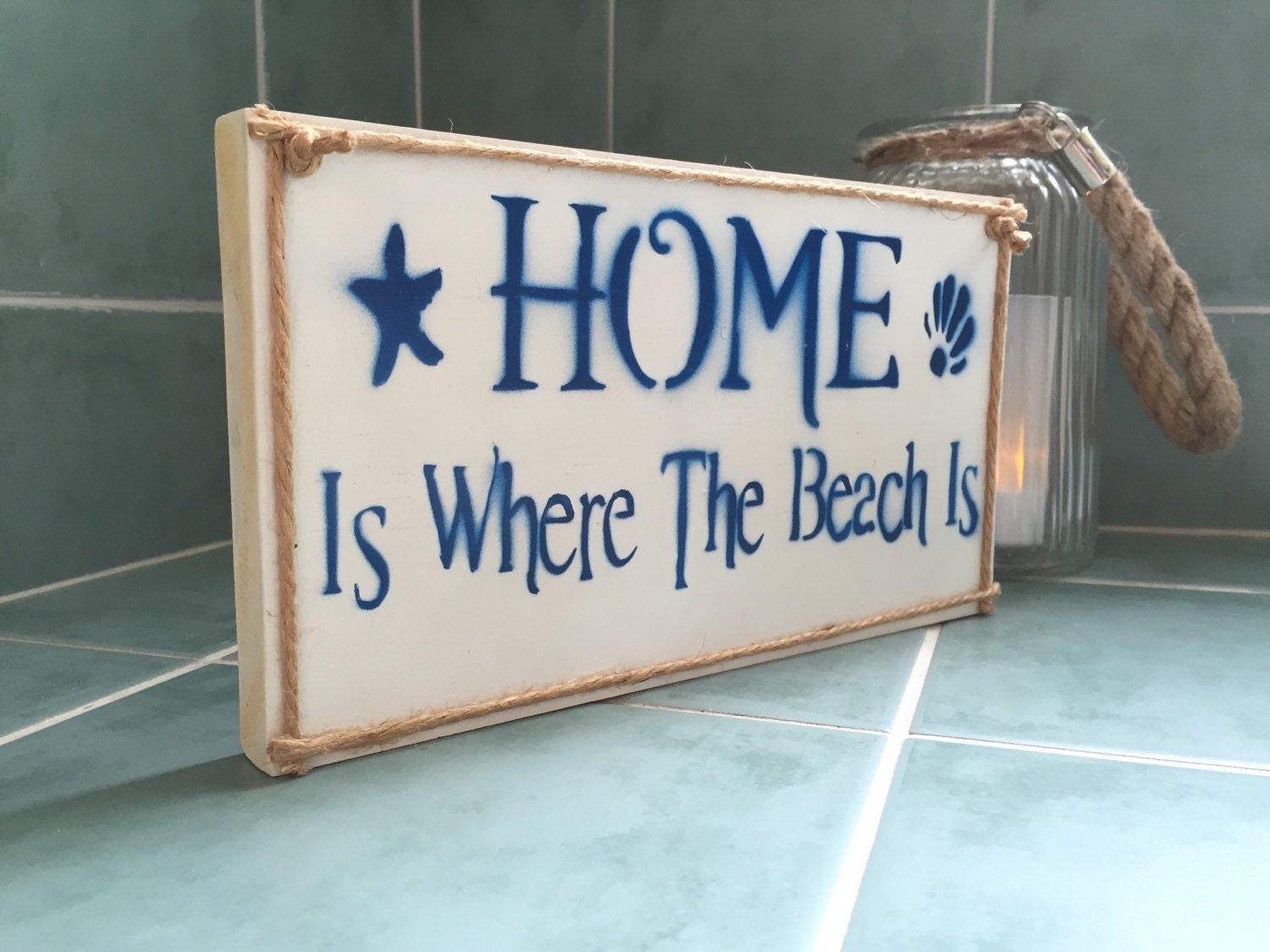 Home Is Where The Beach Is beach sign beach house by Yarramalong