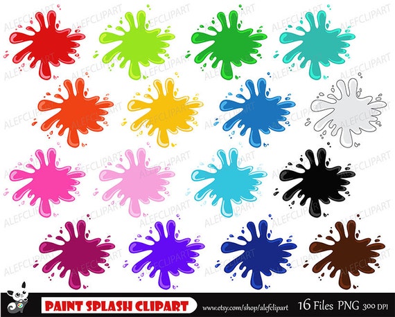 Paint Splash Clipart Paint Splashes Clip Art Ink Blots