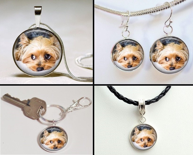 Dog Jewelry Custom Dog photo earrings Personalized Pet