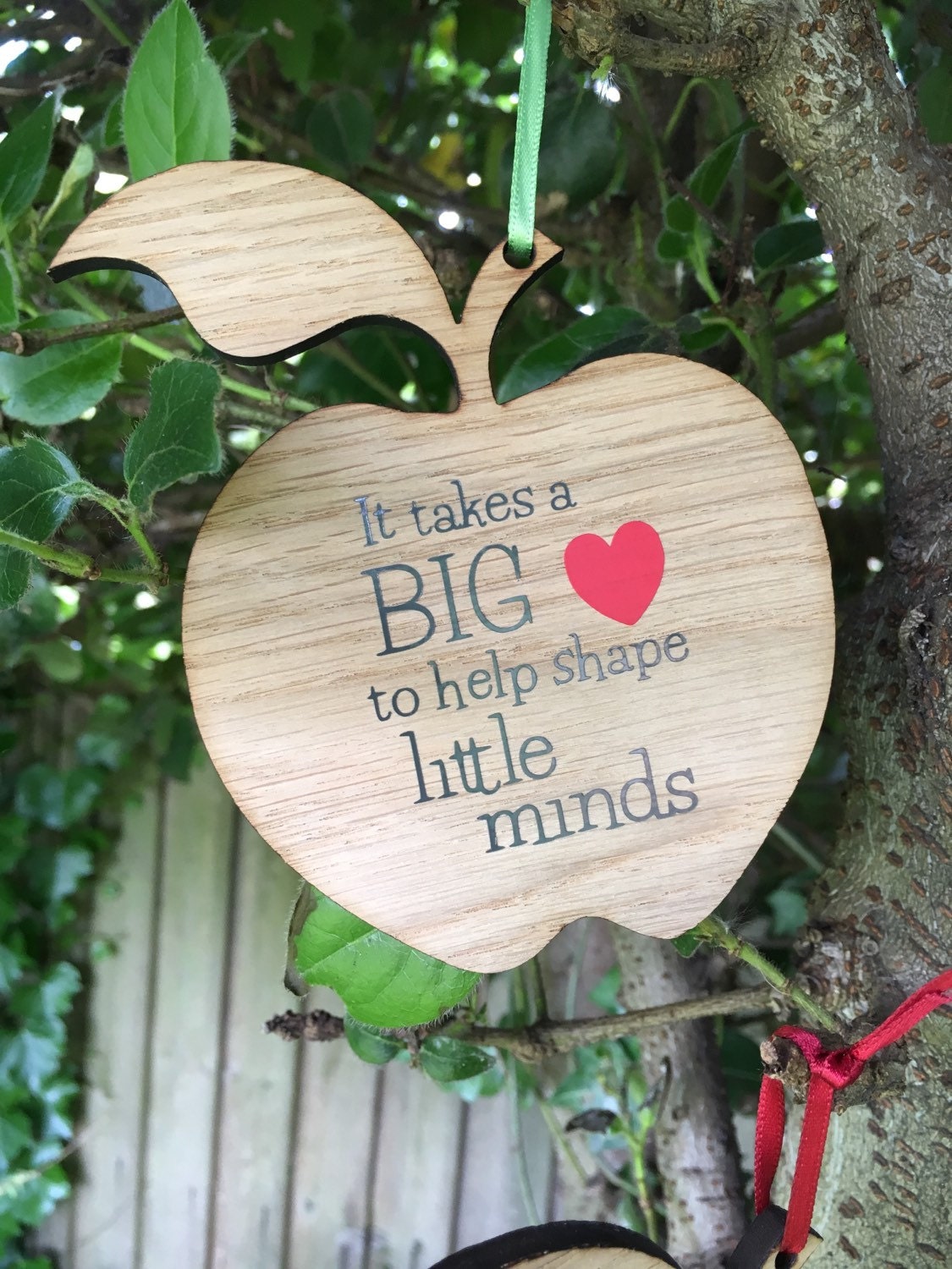 Teacher apples with quote wooden and painted option best
