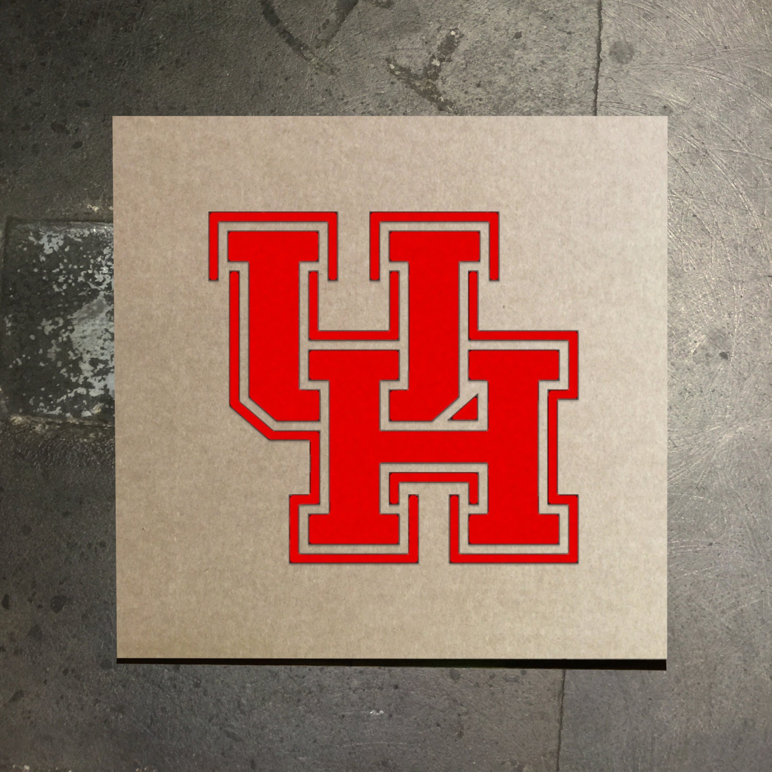 Houston Cougars Stencil by TheStencilStop on Etsy