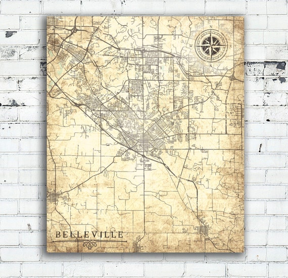 Belleville Canvas Print Il Illinois Belleville By Natalyborichart