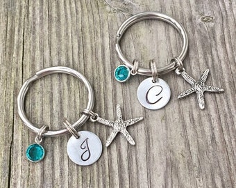 Set of 2 - Gift best friend - Best Friend Keychain - Starfish - Keychain - Best Friend Gift - Best Friends - BFF Keychain - Friend Keychain