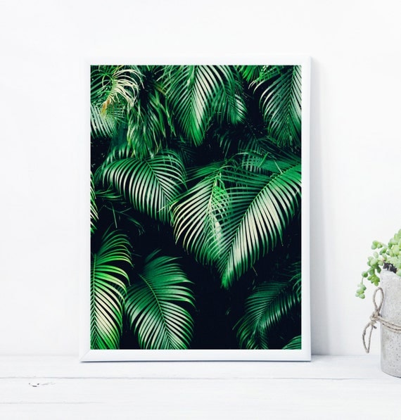 Tropical printable wall art with instant download Tropical