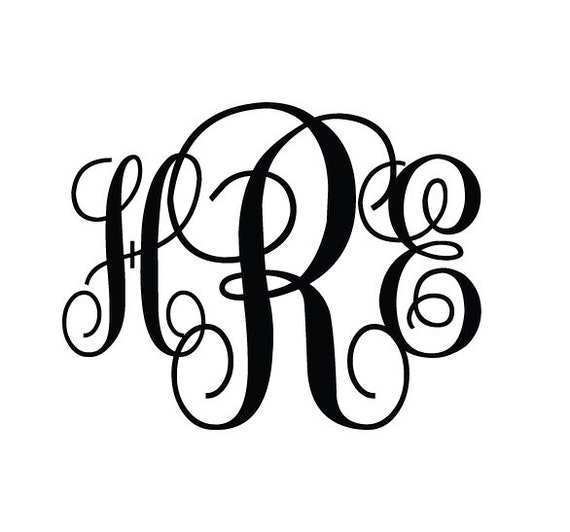 Monogram Initial Decal