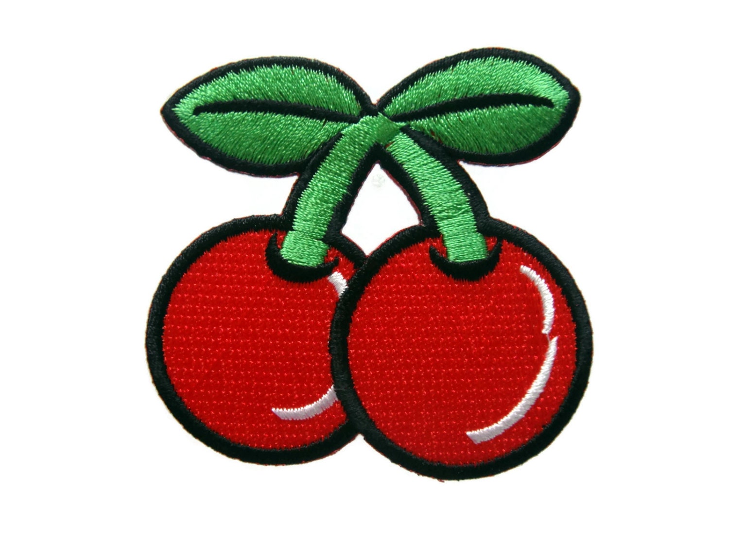 Cute Red Cherry Cherries Fruit DIY Applique Iron on Patch