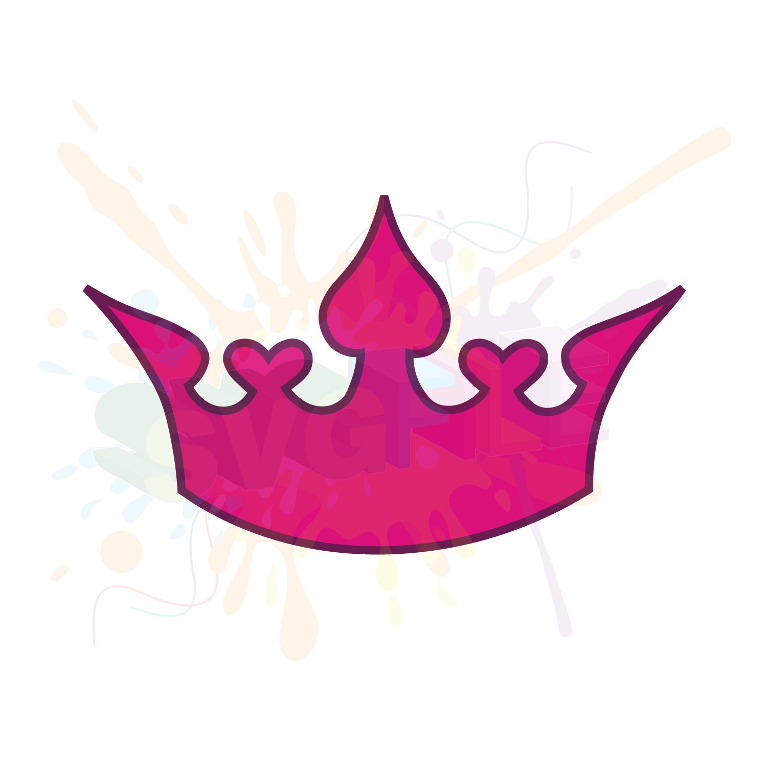 Download Tiara SVG Files for Cutting Princess Crown Cricut DXF Designs