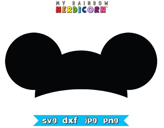 Mickey Mouse ears svg png jpg files Crafting by MyRainbowNerdicorn