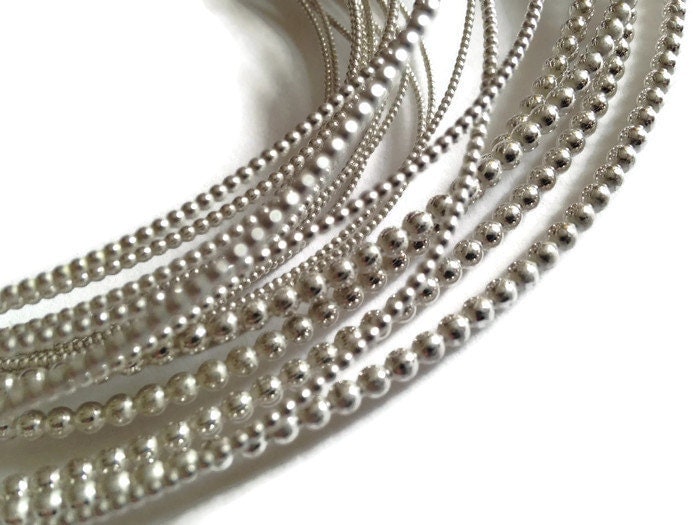 Sterling Silver Beaded Wire 2mm 12g Jewelry making