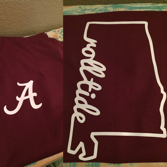 Alabama/Roll Tide Shirt Bama Tee by BeesCreationss on Etsy