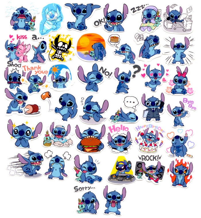 40 Planner Sticker-Filofax Stickers Lilo & Stitch by SoulSticker