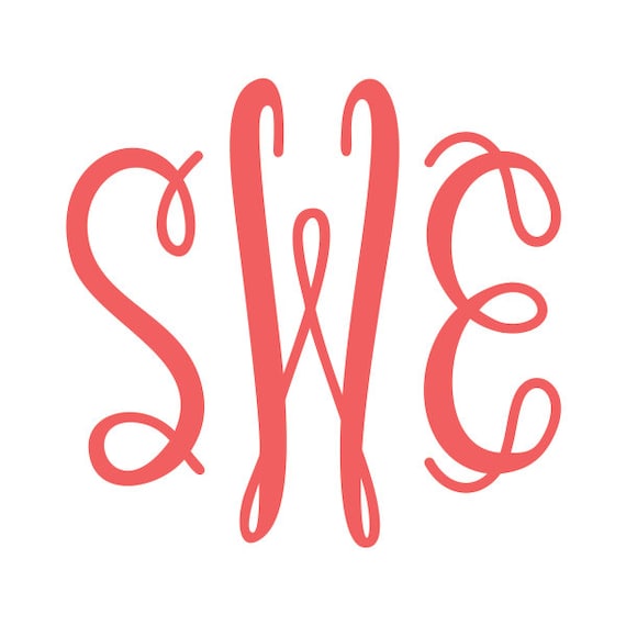 Free Svg Monogram Fonts For Cricut Walden Wong