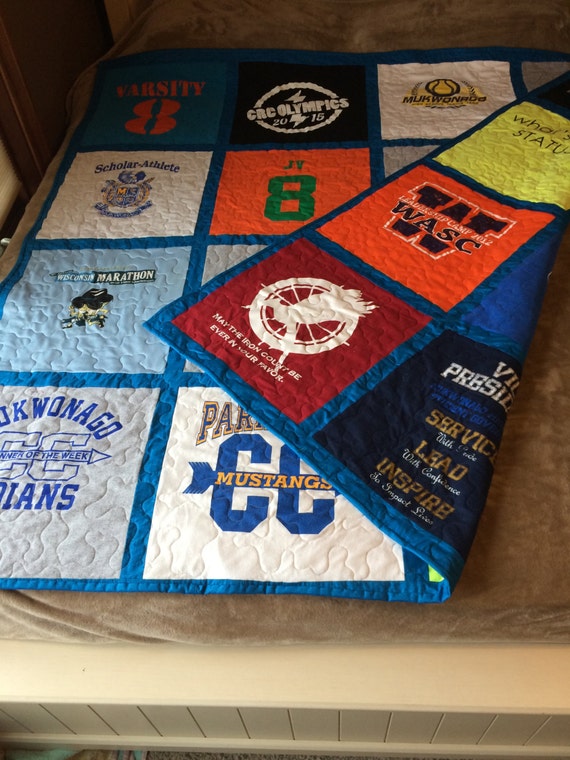 Double Sided Custom Made Tshirt Quilt by Chicksondahillquilts