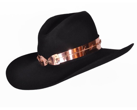 Barbwire Copper Hat Band Custom Made