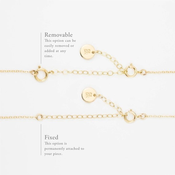 Adjustable Necklace or Bracelet Extender Gold Fill Sterling