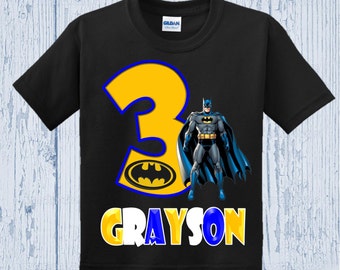 Batman Birthday Shirt - Batman Shirt - Other Colors Available