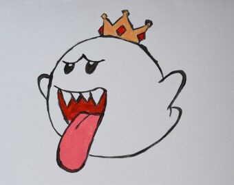 Items similar to 8 Bit King Boo on Etsy