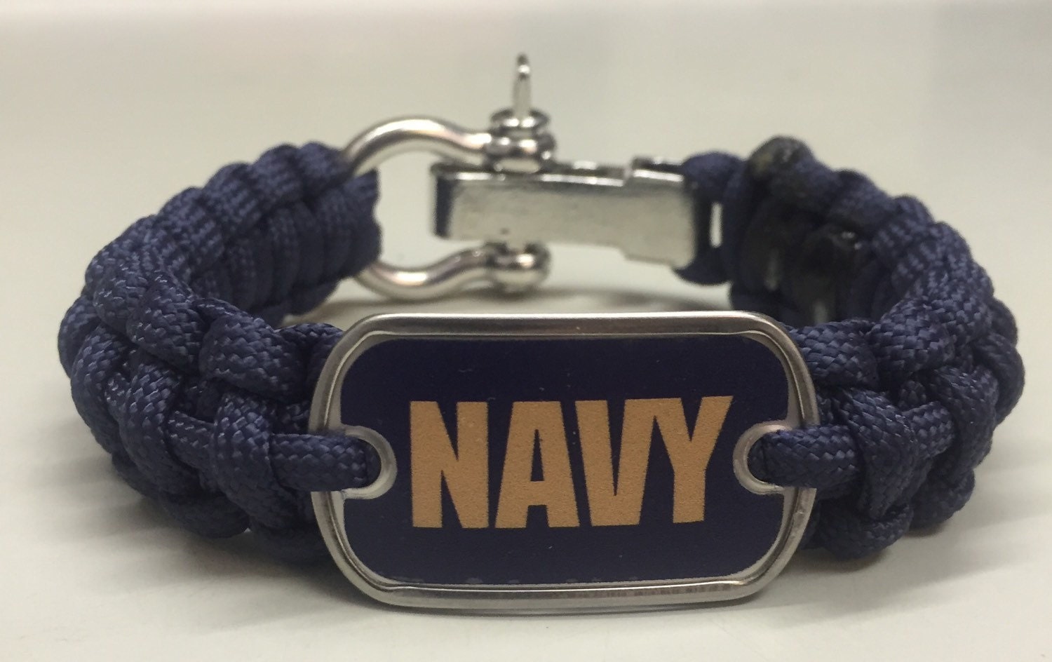 U. S. Navy Paracord Survival Bracelet W/Stainless Steel