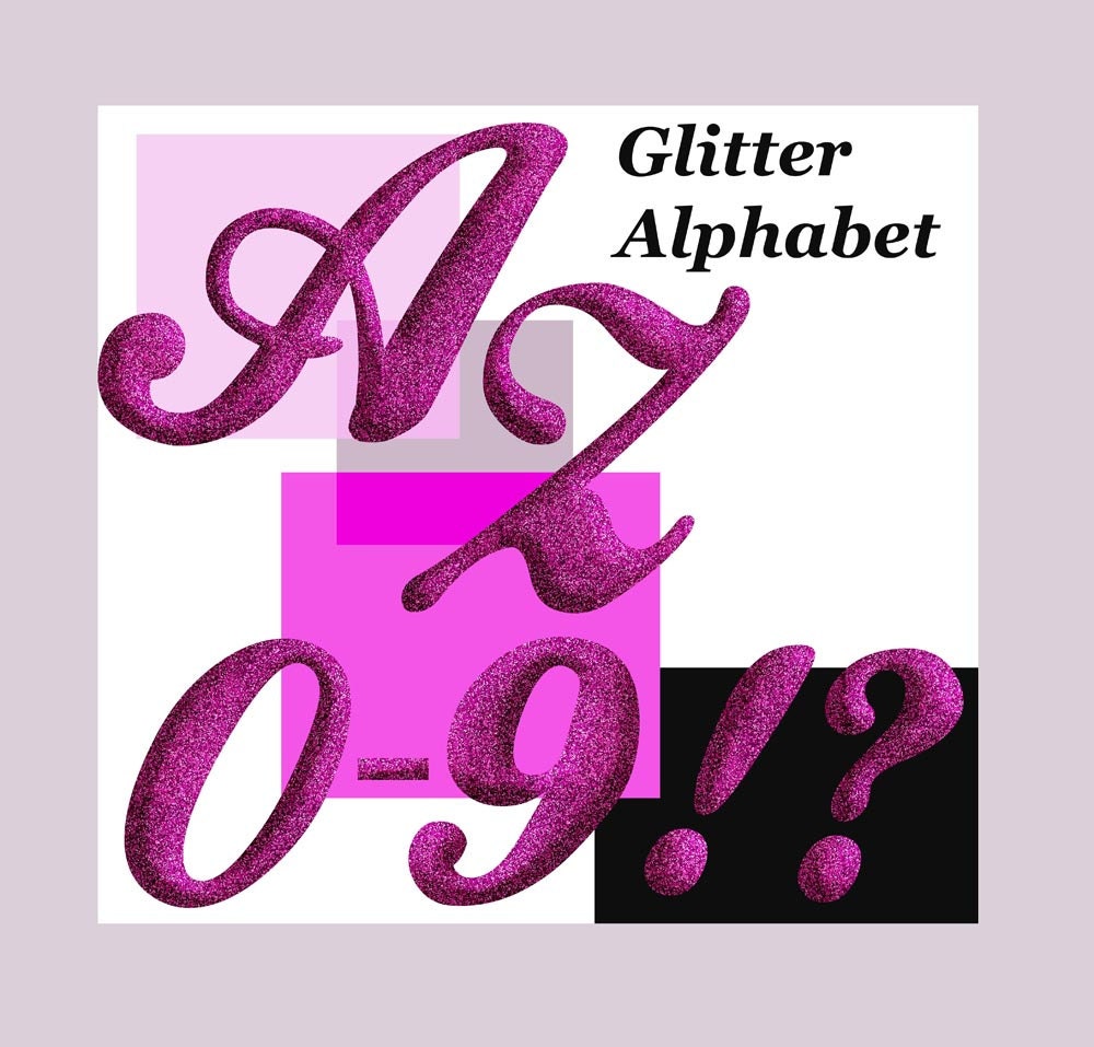 free glitter alphabet clipart - photo #6