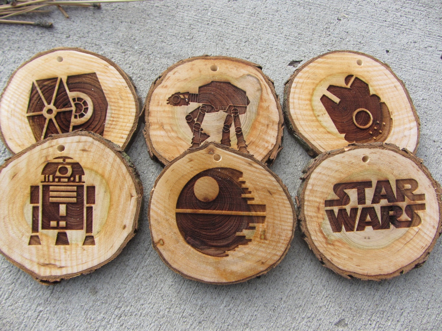 Star Wars Chrismas Ornaments Wood Slice Ornaments