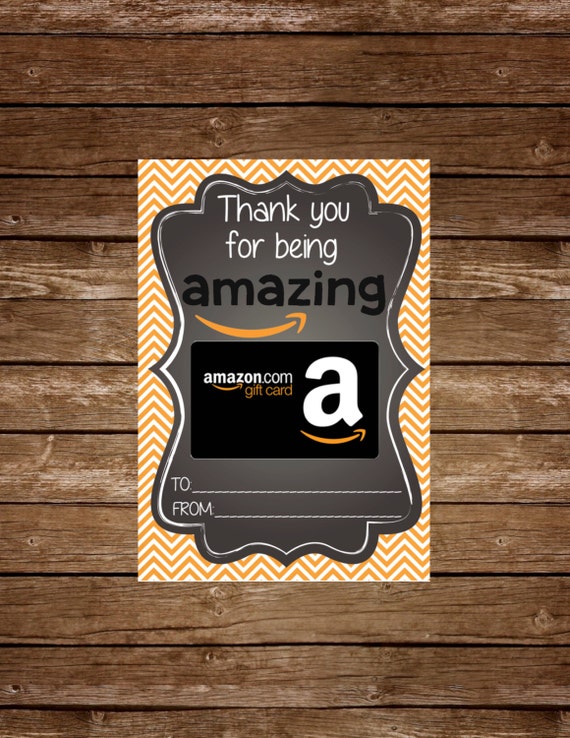 Amazon Gift Card Holder Tag Printable