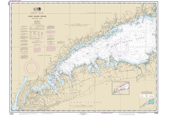 2015 Nautical Map of Long Island - Il 570xN.1043518832 385a