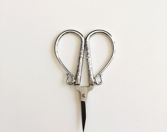 Silver Embroidery Scissors/Cross Stitch Scissors/Sewing Scissors/Decorative Scissors/Small Scissors/Engraved Scissors
