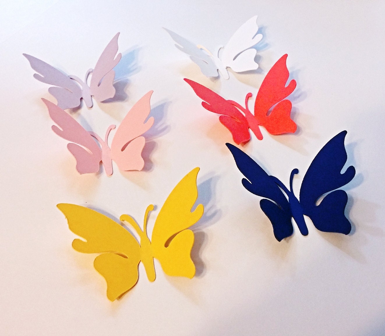25 Butterfly die cuts 2 Variety of colors.
