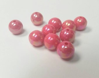12mm rose beads, beads, rose beads, jewelry supply, diy