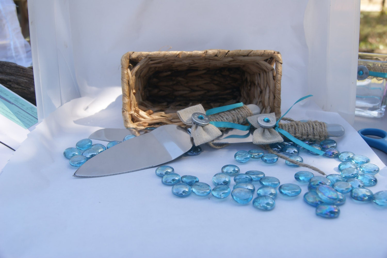 Bullet & Twine Wedding Knife Set