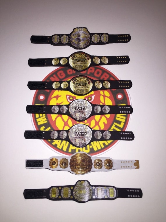 Items similar to IWGP Custom New Japan Title Belt Fit Mattel Figures ...