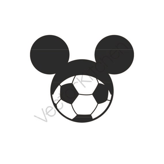 Mickey Inspired Soccer / Football Ball Cutting Template SVG