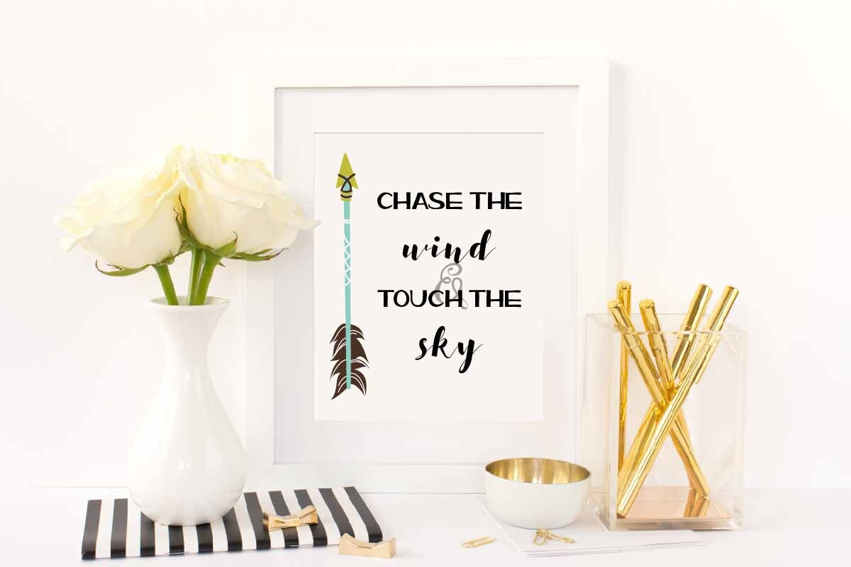 Chase The Wind And Touch The Sky Brave Quote Digital Chase the wind and touch the sky brave quote digital
