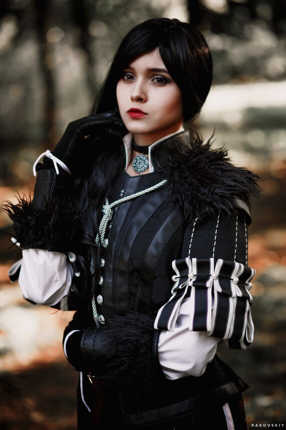 Yennefer highly detailed cosplay costume with skirt from The