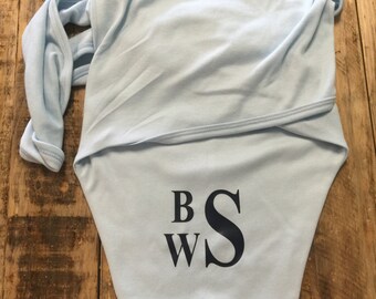 Personalized Baby Swaddler, Baby Name Swaddle Blanket