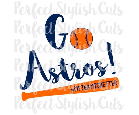 Go Astros SVG DXF EPS png Files for Cutting Machines Cameo