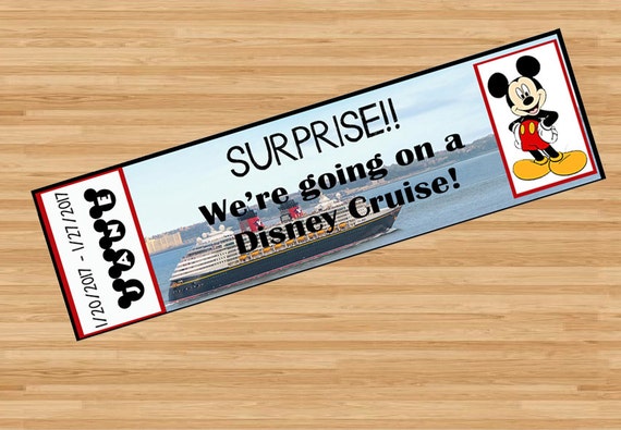 printable ticket to disneyland disney world with custom name