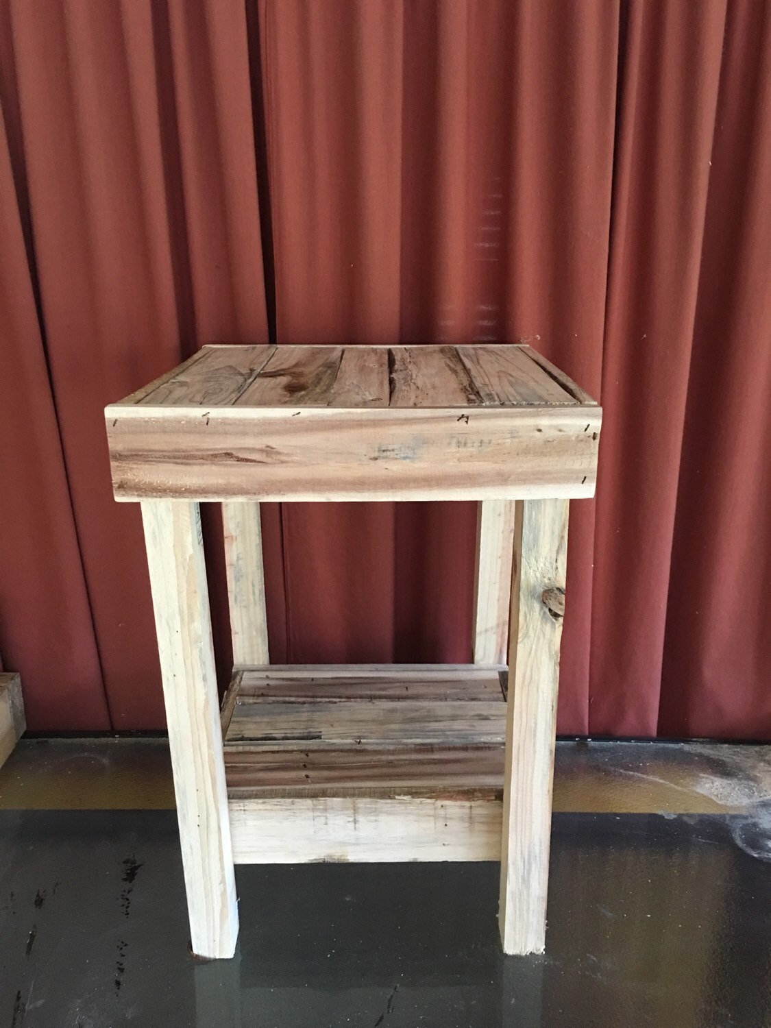 Pallet end table by JohnsRepurposePlace on Etsy
