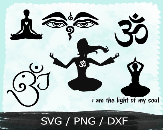 Download meditation,Yoga, SVG PNG DXF, Cutting File, use with ...
