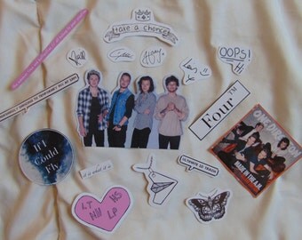 One Direction Sticker Variety Pack (17 Stickers) band merch tumblr art collectables stickers