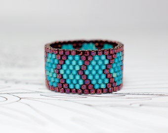 8 Peyote rings patterns Beaded rings patterns PDF Instant